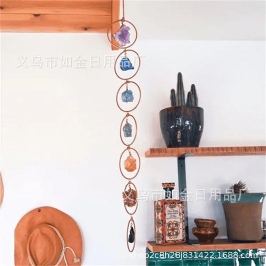 Raw Crystal 7 Gemstone Wall Decor - Manufacturer Stock